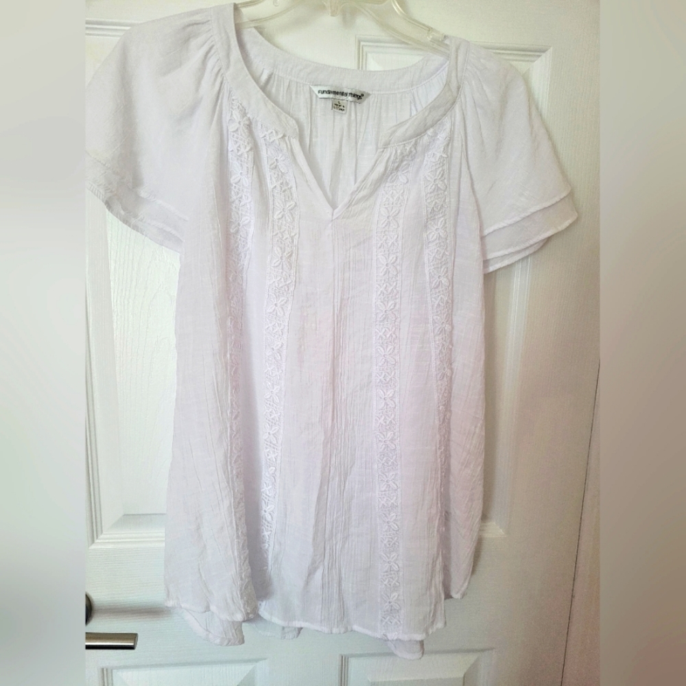 Fundamental Things White Top Size L